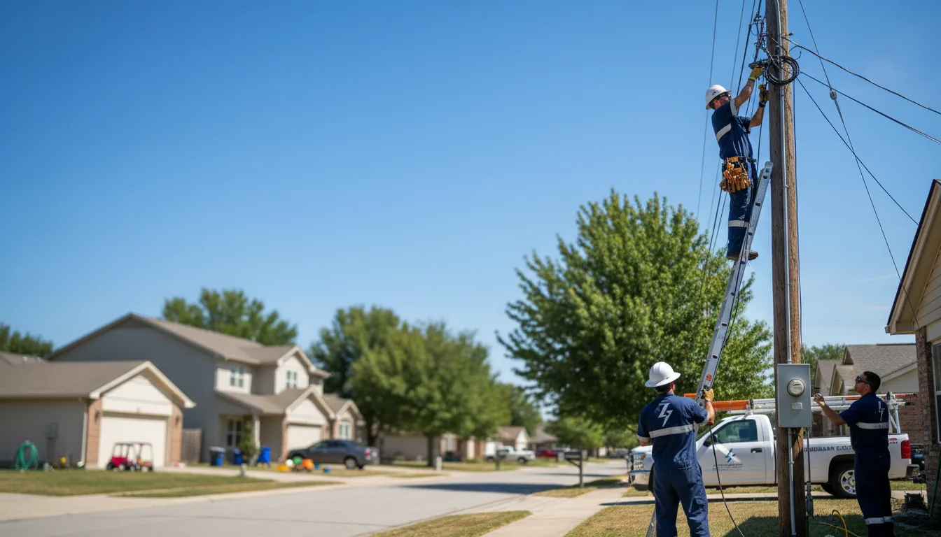 Residential electrician providing installation services in Highland, WI